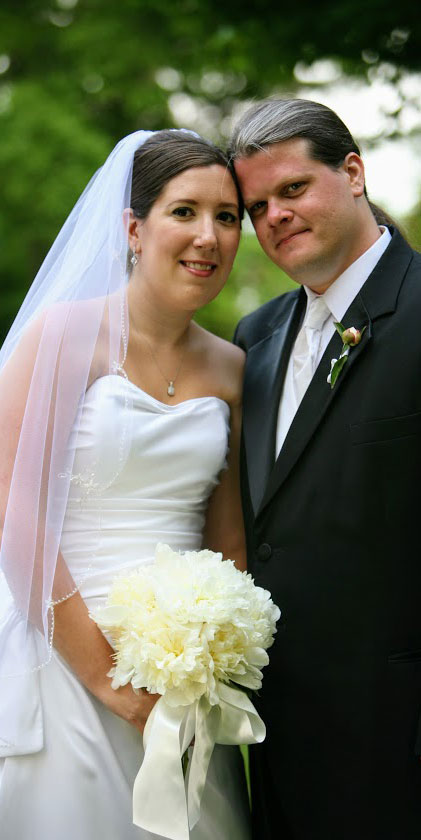 Drs. Lee Hobbs and Allyson Marino, two Saint Leo University English professors, at their wedding in 2007 when they were still working toward their doctoral degrees A photo of Drs. Lee Hobbs and Allyson Marino, two Saint Leo University English professors, at their wedding in 2007 when they were still working toward their doctoral degrees
