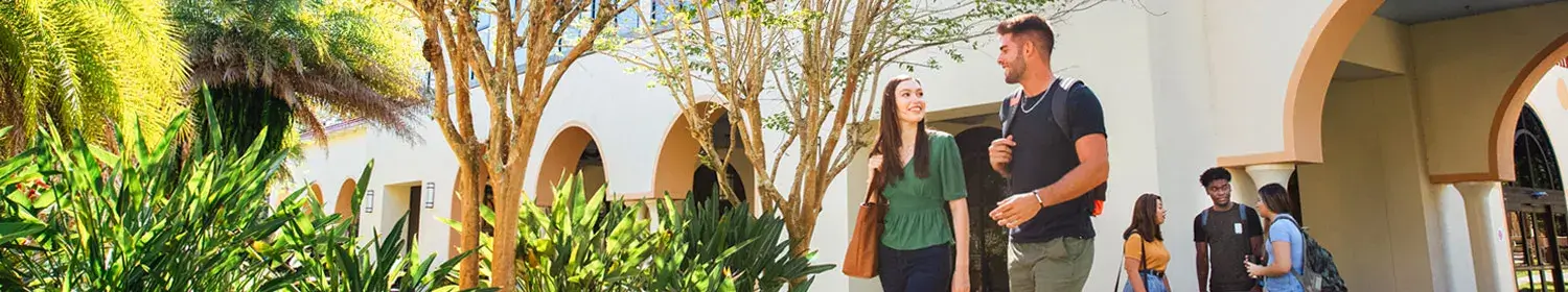 image of students on campus at Saint Leo University